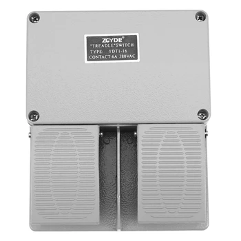 Interruptor de pé YDT1-16 Shell de Alumínio Dupla Cinza Interruptor de Pedal da Máquina-Ferramenta Acessórios Interruptor