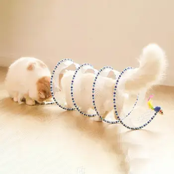 Atraente Excelente forma de S Pet Gatinho Gato joga o Brinquedo Portátil Gato Túnel de Elásticos Suprimentos para animais de Estimação