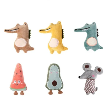 Bonito Kawaii Animais De Estimação Cão Jogue Brinquedos Animais Dos Desenhos Animados Em Forma De Pequenas, Médias Cães Squeaker Mastigar Formação De Brinquedo Presente Das Crianças