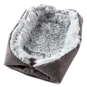 Petshop Fornecedores Branco Cinza para o Interior para o Exterior de Lã de Pet Tapete de Cachorro Saco de Dormir Cachorro de Pelúcia Cama