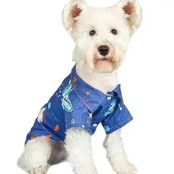 Leve Encantador Espaço de Impressão Gato de Estimação do Cão Pulôver Camisa de Cor Brilhante do Cão Camisa de Olho-captura de animais de Estimação