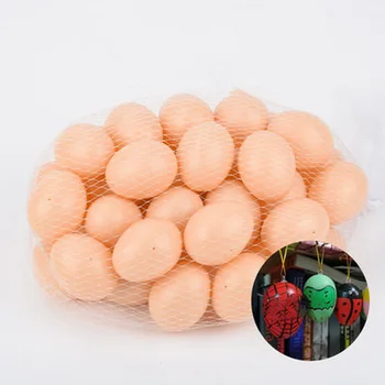 10 Pcs Casa de Frango Pequeno Falso Ovos de Animais de Suprimentos Gaiolas Acessórios Guia de Frango ninho de Ovos de Brinquedos da Pintura