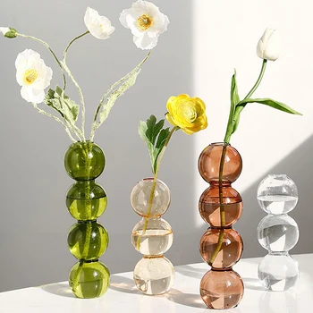Nordic Vidro Bolha Vaso INS Arranjo de Flor Moderno, Criativo Esférica vasos de Flores, Presente de Aniversário Potes de Decoração de Casa
