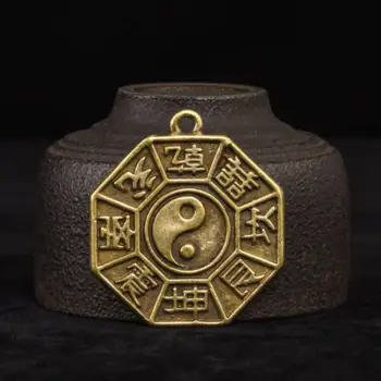 Bronze Bagua Pingente De Fengshui Chave De Fivela, Estatuetas, Esculturas Presentes Artesanais