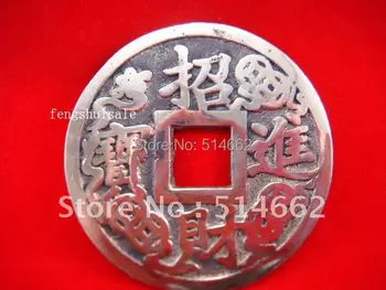 Super Qualidade de Bronze Feng Shui Fortuna Moedas de I-CHING MOEDAS Diâmetro:2.8