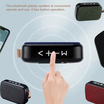 Alto-falante ao ar livre sem Fio, Caixa de Som Chamada Handsfree Recarregável compatível com Bluetooth 4 2 alto-Falante de Plástico Caixa de Som Prata Cinza