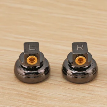 15.4 mm MMCX Metal Shell Case para Fones de ouvido DIY de Cobre Puro Fones de ouvido Shell de Habitação Destacável Fones de DIY