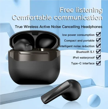 TWS Fones de ouvido sem Fio Bluetooth Fone de ouvido 5.1 AIR1 HD com Som Estéreo, Fone de ouvido Com caixa-carregador