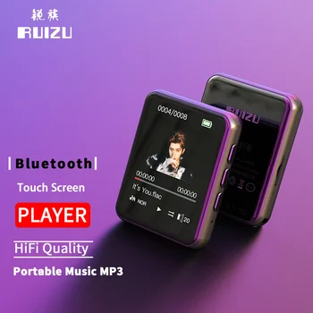 RUIZU M4 Música MP3 Player Com Bluetooth Mini Tela de Toque de Vídeo Suporte de Leitor Cartão do TF do Altofalante de Rádio FM Ebook Walkman плееры