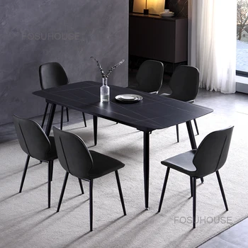 Nordic Cadeiras de Jantar em Família Moderna, Simples Volta de Ferro Cadeira Econômica Cadeira de Jantar Designer Cadeira de Sala de jantar Móveis de Encosto